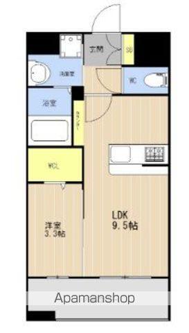KL東比恵Ⅱ(1LDK/7階)の間取り写真
