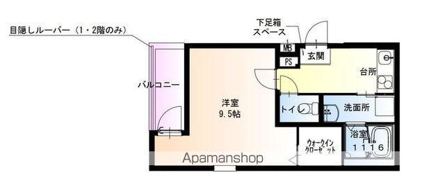 フジパレス新金岡5番館(1K/2階)の間取り写真