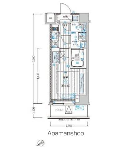 ブライズ鶴見本町通MAXIV(1K/1階)の間取り写真