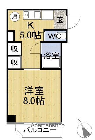 ノーブルビラージュT(1DK/3階)の間取り写真