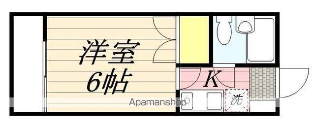 メゾンコスモス(ワンルーム/1階)の間取り写真