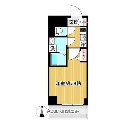 SHOKEN RESIDENCE名古屋(1K/2階)の間取り写真