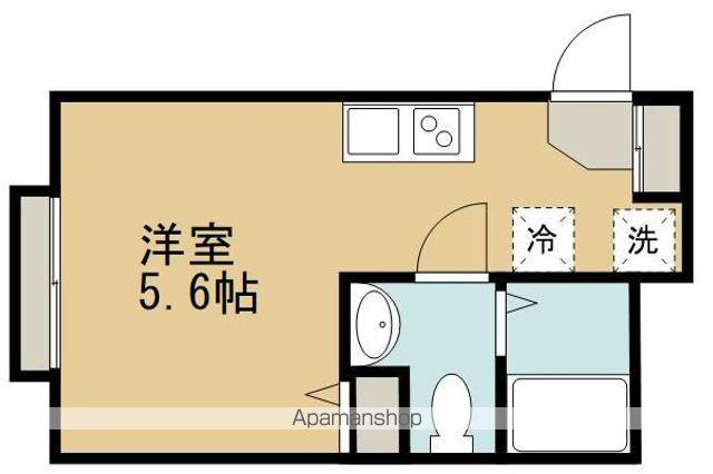 TKJハウスⅤ(ワンルーム/2階)の間取り写真