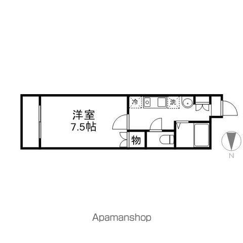 エトワール大島(1K/3階)の間取り写真