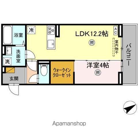 鹿島線 鹿島神宮駅 徒歩87分 3階建 築1年(1LDK/3階)の間取り写真