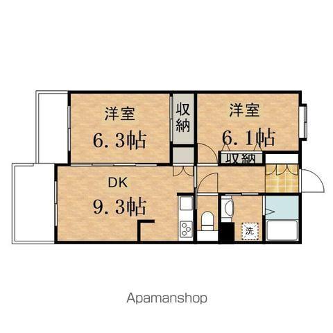 プレンディヒルズ高幡不動 PLENDYHILLS(2DK/3階)の間取り写真