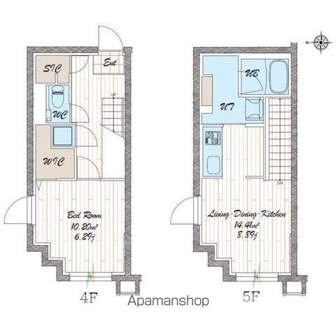 QUADOR NOIE 池下(1LDK/4階)の間取り写真