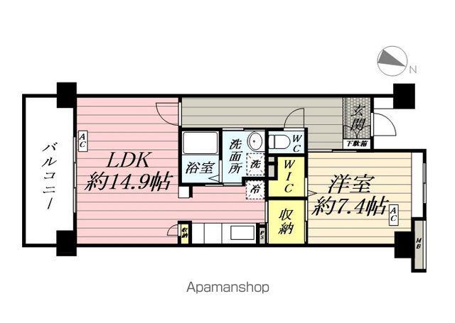 コーポレート東戸塚(1LDK/3階)の間取り写真
