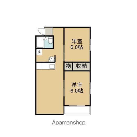 グリーンパレス(2LDK/3階)の間取り写真