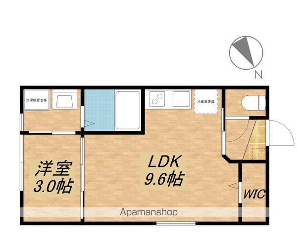 エクセルピーク(1LDK/2階)の間取り写真