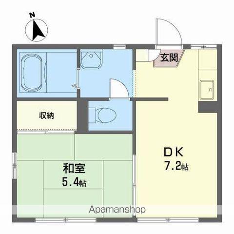 フレグランス四季(1DK/1階)の間取り写真