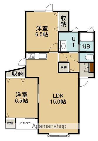 ノースライトⅢ(2LDK/2階)の間取り写真