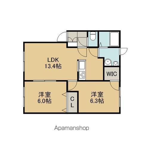 OPUS(2LDK/1階)の間取り写真