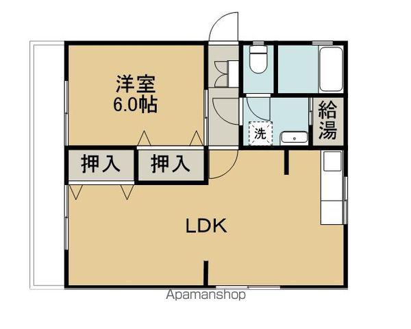 MATSUMOMENT桜井Ⅱ(1LDK/4階)の間取り写真