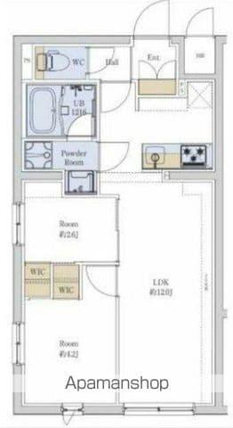 プロスタイルウェルス堀切菖蒲園(2LDK/3階)の間取り写真