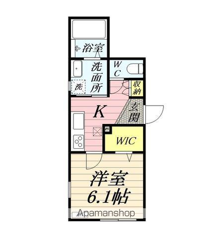 南武線 矢向駅 徒歩6分 3階建 築5年(1K/1階)の間取り写真