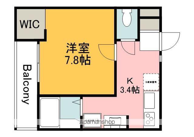 エールメゾン己斐上弐番館(1K/2階)の間取り写真