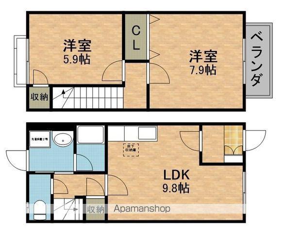 ＢＲＡＮＣＨＥ　ＳＡＳＯＵ(2LDK)の間取り写真