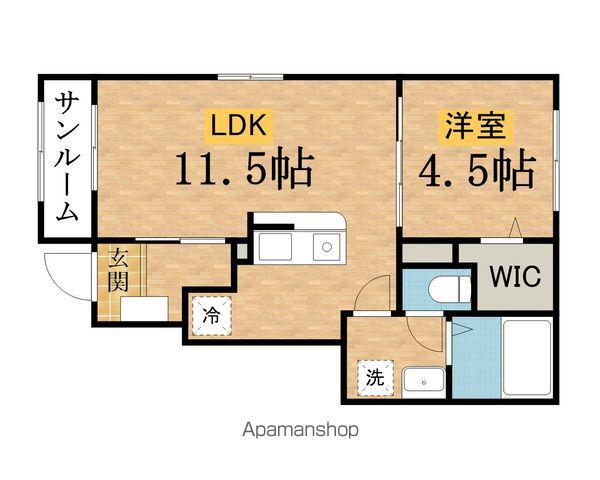 セレニテ東豊田(1LDK/1階)の間取り写真