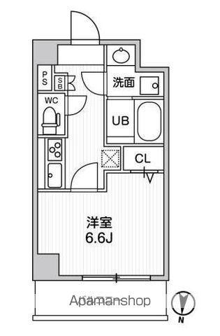 ROOTS RYOGOKU(1K/3階)の間取り写真