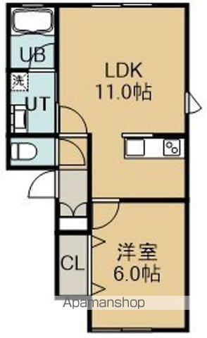 A.STORM(1LDK/2階)の間取り写真
