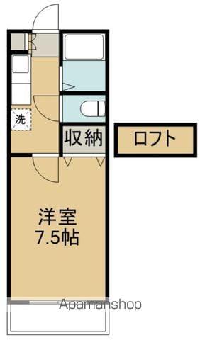 ノーブル壱番館(1K/2階)の間取り写真
