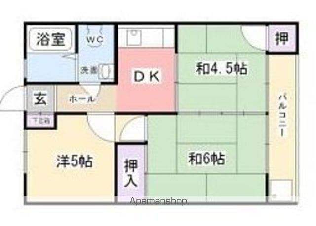 コーポナカムラ(3DK/1階)の間取り写真