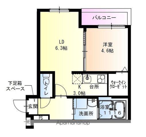 フジパレス岸和田駅前Ⅰ番館(1LDK/1階)の間取り写真