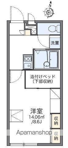 レオパレスパーシモン(1K/1階)の間取り写真