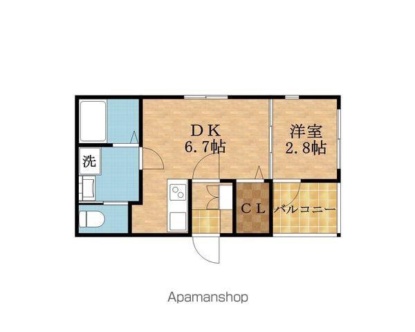 ルアーナ千林清水(1DK/3階)の間取り写真