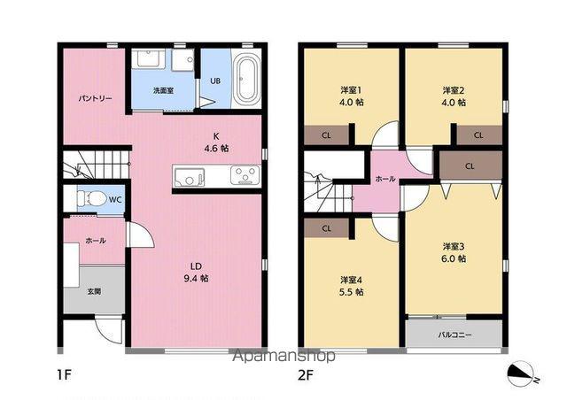 GARDEN VILLAGE前原北(4LDK/1階)の間取り写真