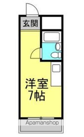 スターヒルズマルサン(ワンルーム/2階)の間取り写真