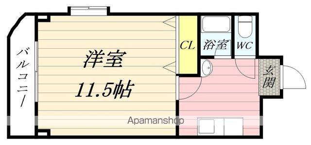青葉レジデンス(1K/3階)の間取り写真