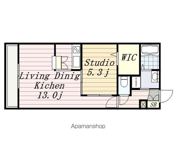 コスタボダハウス(1LDK/2階)の間取り写真