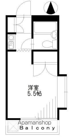 エクセリア・ノギ(ワンルーム/1階)の間取り写真