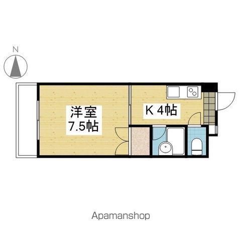 SELEコート壱番館(1K/4階)の間取り写真