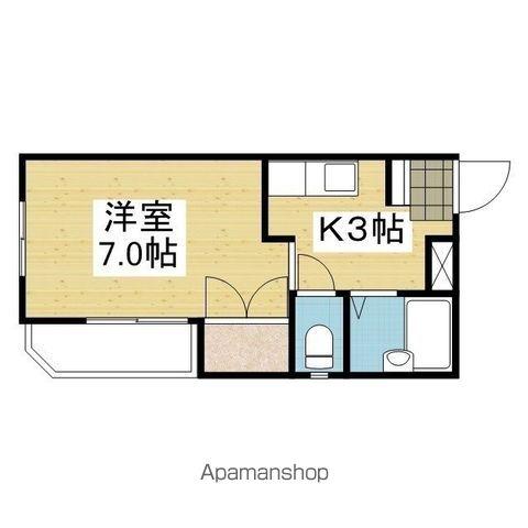 メゾン清水町(1K/2階)の間取り写真