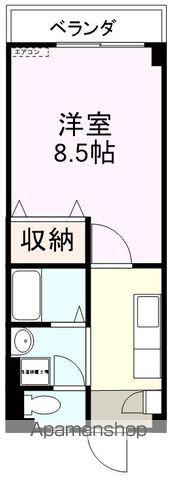 ハイツふろーら(1K/2階)の間取り写真