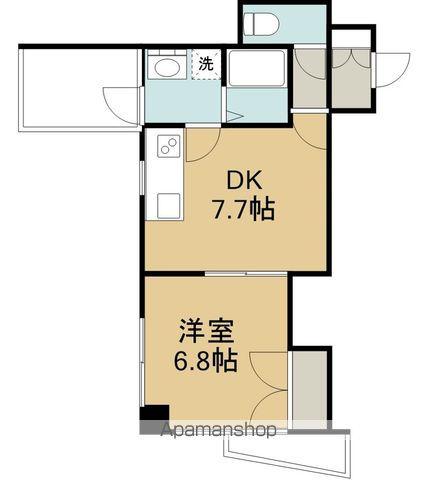 パラツォ興陽(1DK/3階)の間取り写真