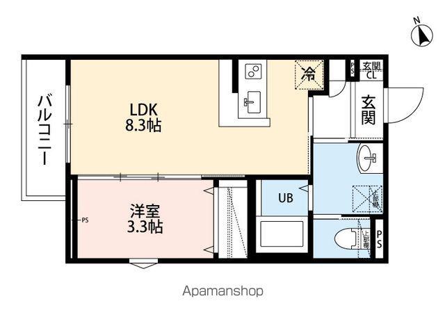 ROBOT HOME 北柏Ⅱ(1LDK/1階)の間取り写真