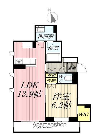 アルコーブ51(1LDK/3階)の間取り写真