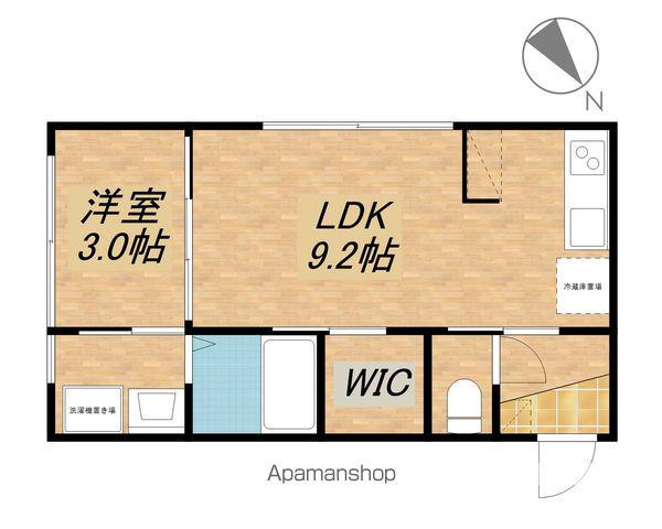 エクセルピーク(1LDK/2階)の間取り写真