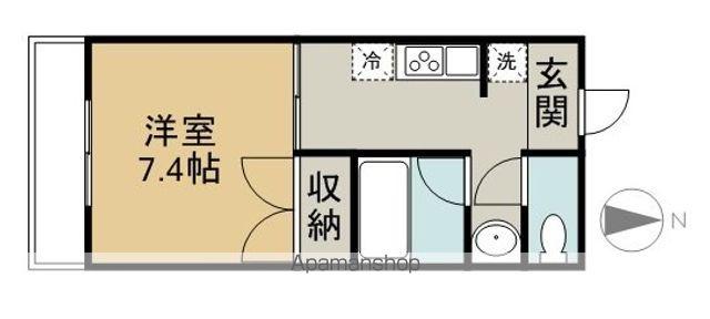 CONTINUE(1DK/1階)の間取り写真