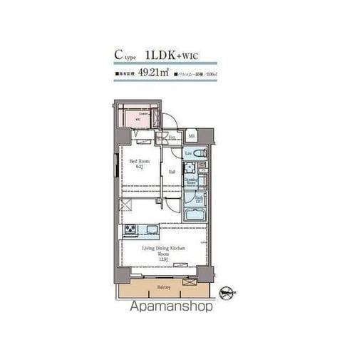 ラグゼナ秋葉原(1LDK/11階)の間取り写真