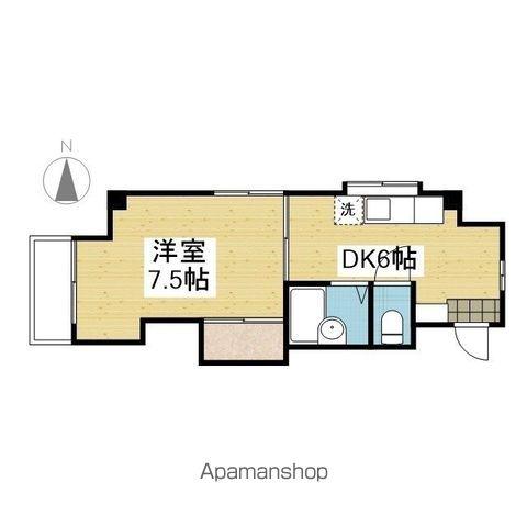 オレンジハイム三好(1DK/2階)の間取り写真