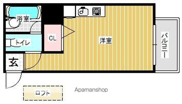 ジョイナス五条(ワンルーム/3階)の間取り写真