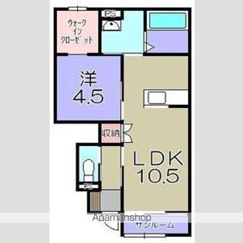 グッドライフステージ中小路(1LDK/1階)の間取り写真