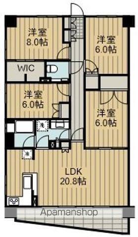 アトレ羽村グランブリエ(4LDK/6階)の間取り写真