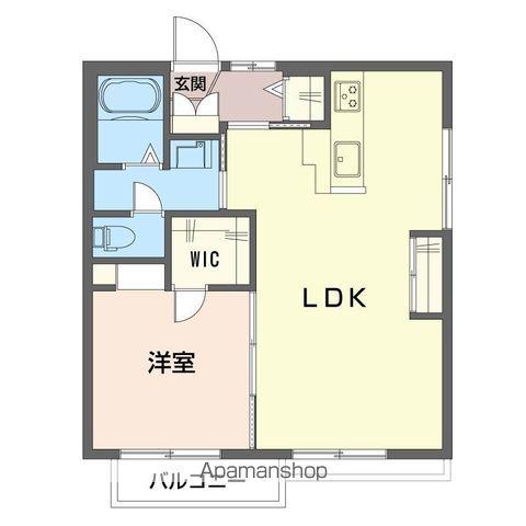 ミノリハイツC棟(1LDK/2階)の間取り写真