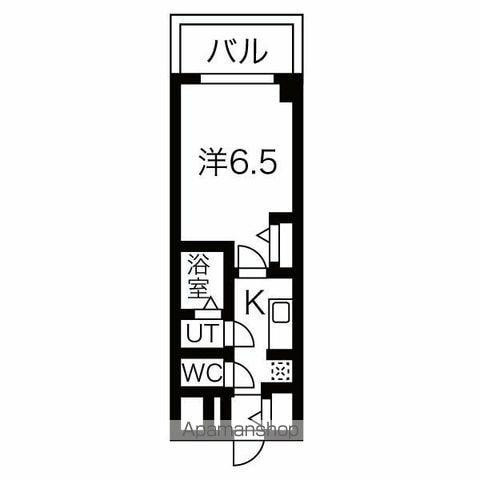 ファステート名古屋駅前ドリーム(1K/8階)の間取り写真